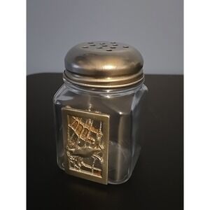 Crab in a Net Salt & Pepper Spice Shaker Stainless Lid CANADA